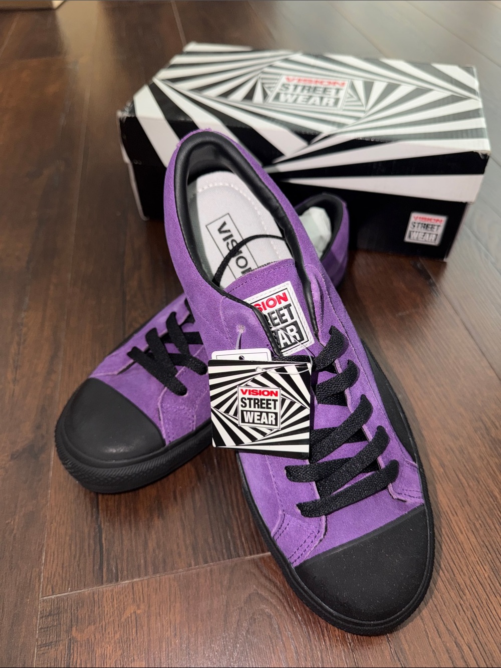 NWT Vision Street Wear Athletic Suede  Purple Low-Top Skate Sneakers Men’s - 9
